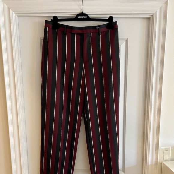 new VERSACE  RUNWAY WOOL SUIT 23ss  blazer pants sz48 US38 - Picture 15 of 16